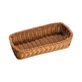 thumbnail image 1 of Cestas De Pan Tejidas, Bandeja De Cubiertos De Ratán De Imitación Para Estantes, Encimeras, 29cm X 13cm X 7cm 29cmx13cmx7cm, 1 of 8