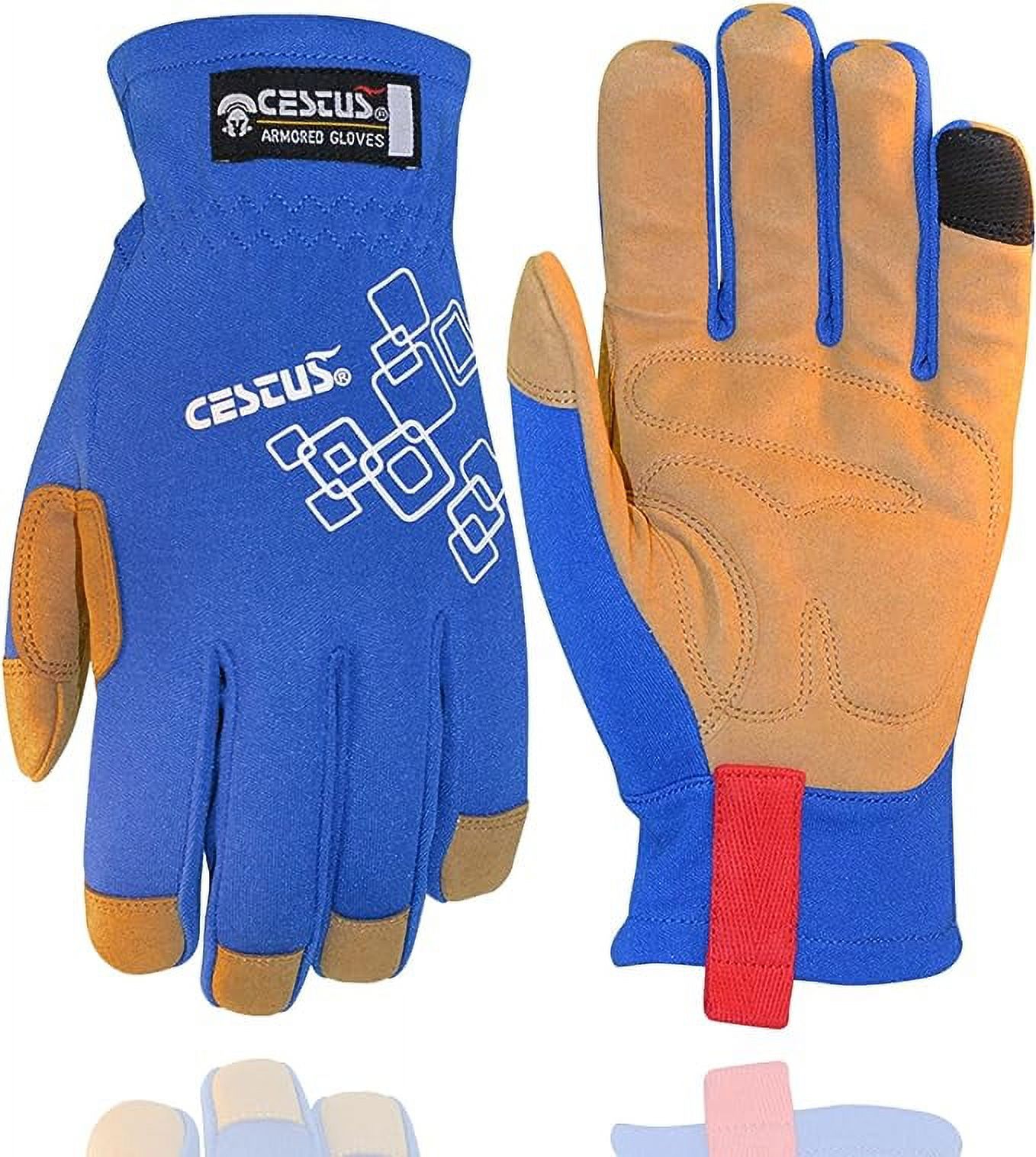 HLDD HANDLANDY Winter Leather Work Gloves - Insulated Cowhide Gloves For Cold Weather, Men & Women