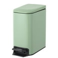 thumbnail image 1 of Cesun 1.6 Gallon Small Bathroom Trash Can, Stainless Steel Garbage Bin with Lid, Matte Green, 1 of 8