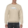 thumbnail image 1 of Cetacea Beluga Whale. Sweatshirt Men -June Erica Vess Designs, Male 3X-Large, 1 of 4