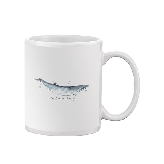 Cetacea Dwarf Minke. Whale Mug - June Erica Vess Designs,