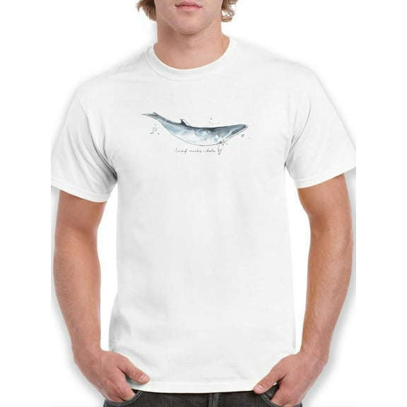 Cetacea Dwarf Minke Whale. T-Shirt Men -June Erica Vess Designs, Male XX-Large