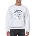 thumbnail image 1 of Cetacea I. Sweatshirt Men -June Erica Vess Designs, Male 5X-Large, 1 of 4