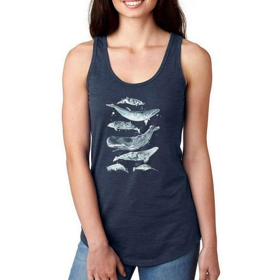 Cetacea Ii Racerback Tank Women -June Erica Vess Designs, Female x-Large