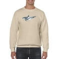 thumbnail image 1 of Cetacea Orca Whale Sweatshirt Men -June Erica Vess Designs, Male XX-Large, 1 of 4