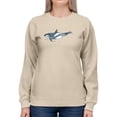 thumbnail image 1 of Cetacea Orca Whale Sweatshirt Women -June Erica Vess Designs, Female Small, 1 of 4