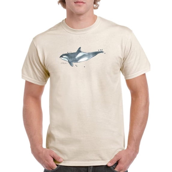 Cetacea Orca Whale T-Shirt Men -June Erica Vess Designs, Male 5X-Large