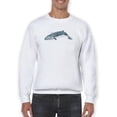 thumbnail image 1 of Cetacea Sei Whale Sweatshirt Men -June Erica Vess Designs, Male Small, 1 of 4