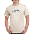 thumbnail image 1 of Cetacea Sei Whale T-Shirt Men -June Erica Vess Designs, Male x-Large, 1 of 4