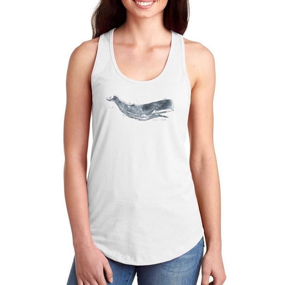 Cetacea Whale Racerback Tank Women -June Erica Vess Designs, Female Large
