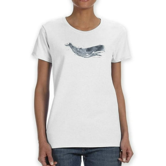 Cetacea Whale T-Shirt Women -June Erica Vess Designs, Female Large