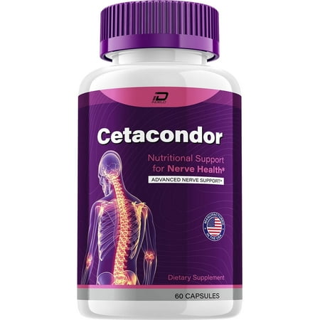 Cetacondor Nerve Health & Brain Support Supplement, 60 Capsules