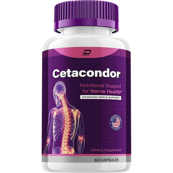 Cetacondor Nerve Health & Brain Support Supplement, 60 Capsules