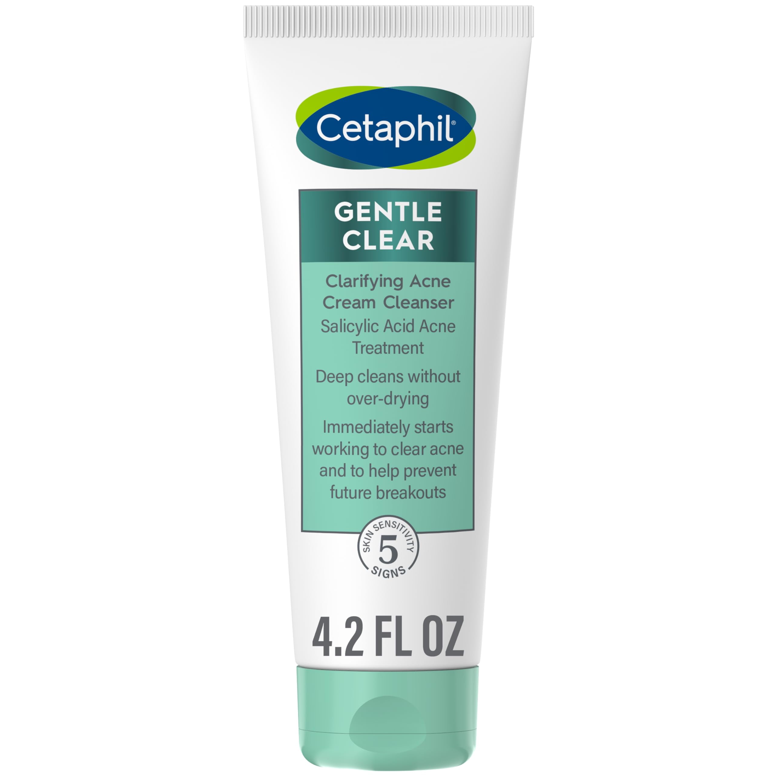 Cetaphil Acne Face Wash, Gentle Clear Clarifying Acne Cream Cleanser