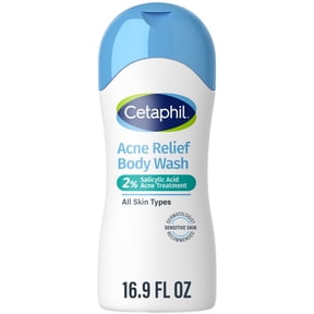 Cetaphil Daily Use Moisturizing Acne Relief Body Wash, 2% Salicylic Acid, Unscented, 16.9 fl oz