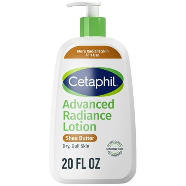 Cetaphil Advanced Radiance Lotion with Shea Butter for Sensitive Skin, Fragrance Free, 20 oz