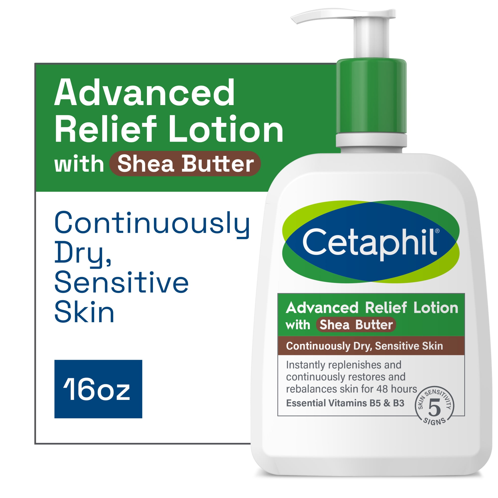 Cetaphil Advanced Relief Lotion with Shea Butter for Sensitive Skin
