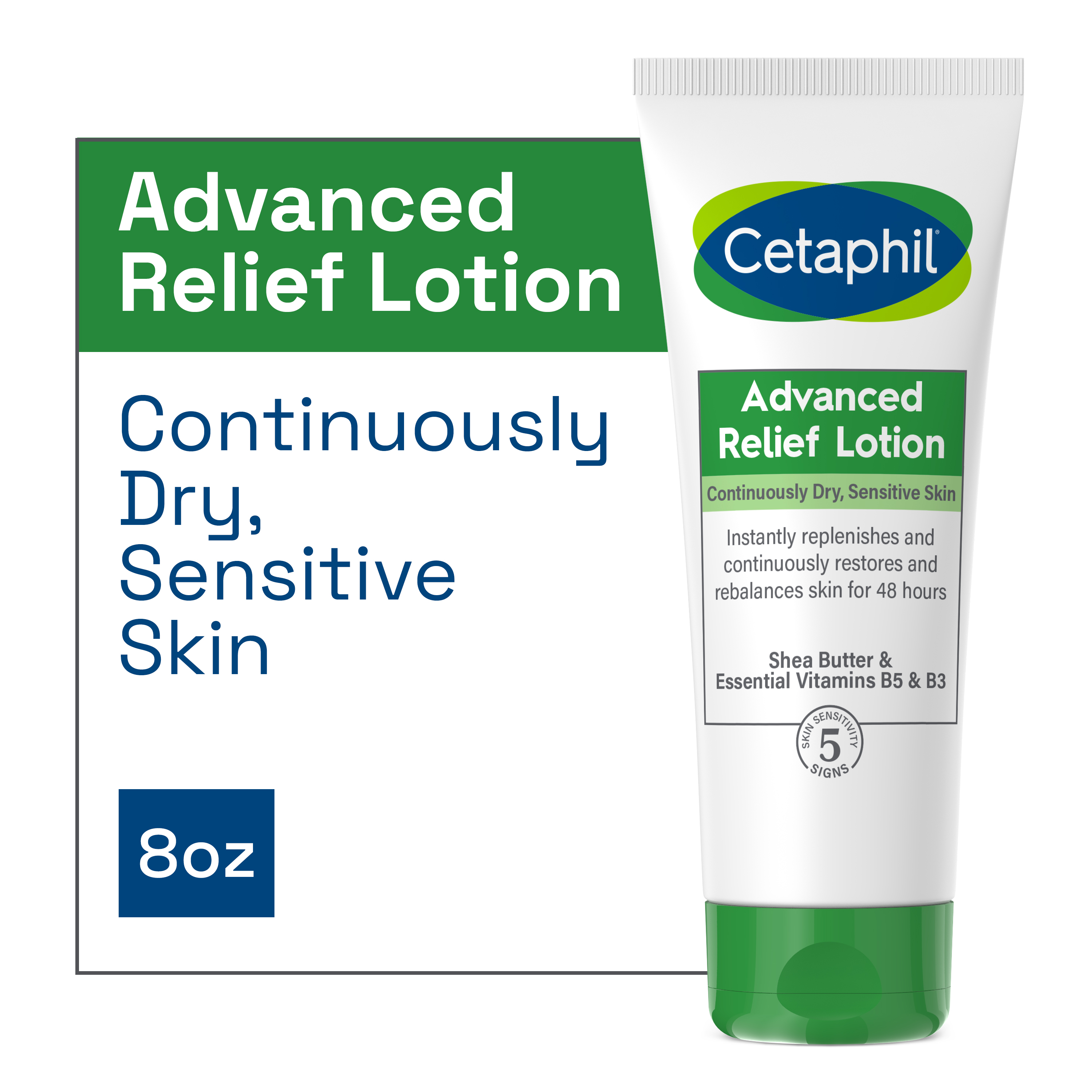 Cetaphil Advanced Relief Lotion with Shea Butter for Sensitive Skin