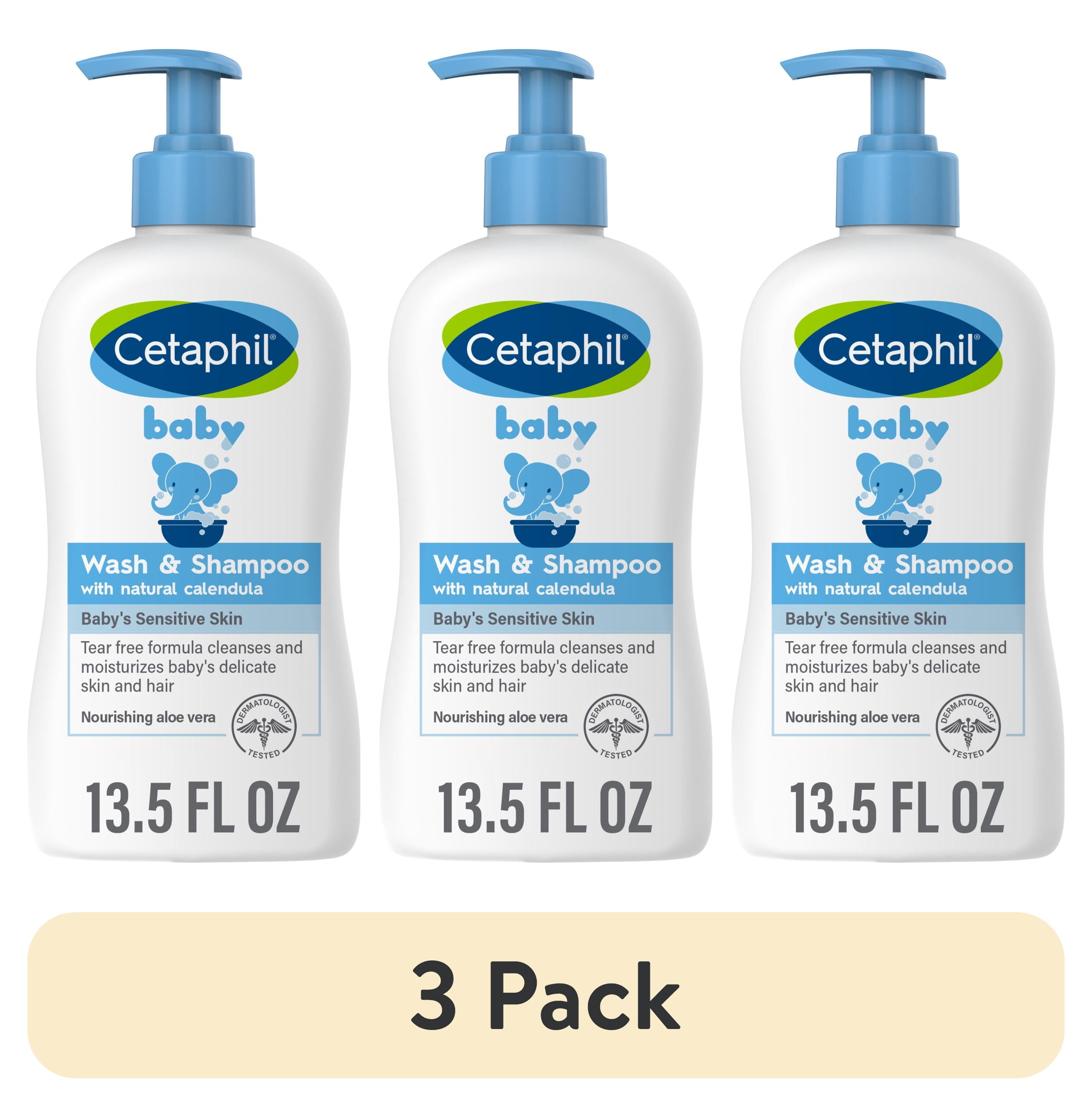 Cetaphil - Brandclub - (3 pack) Cetaphil Baby Moisturizing Shampoo and Body  Wash with Aloe Vera&nbsp;and Natural Calendula, 13.5 fl oz