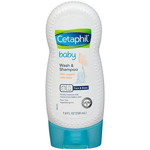Cetaphil Baby Wash & Shampoo, Calendula, 7.8 fl oz