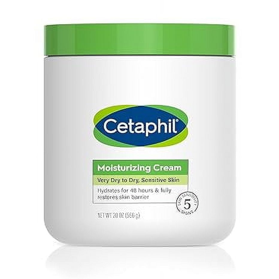 Cetaphil Body Moisturizer Hydrating Moisturizing Cream for Dry to Very Dry Sensitive Skin NEW 20 oz Fragrance Free Non Comedogenic Non Greasy Packaging May Vary Walmart