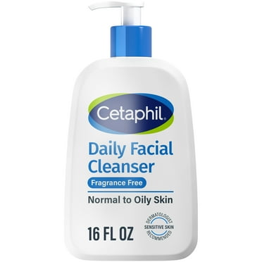Cetaphil Daily Facial Cleanser for Sensitive, Combination to Oily Skin, 16 oz