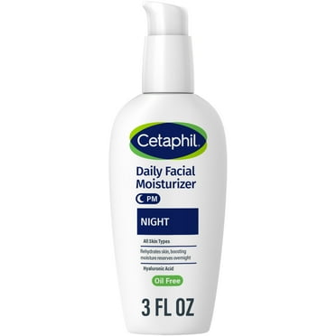 Cetaphil Daily Facial Moisturizer Oil Free for All Skins with Hyaluronic Acid, 3 fl oz