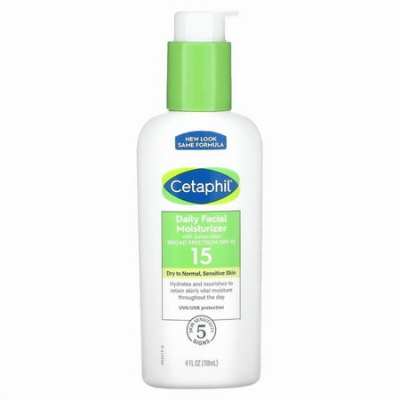 Cetaphil, Daily Facial Moisturizer, SPF 15, 4 fl oz Pack of 3