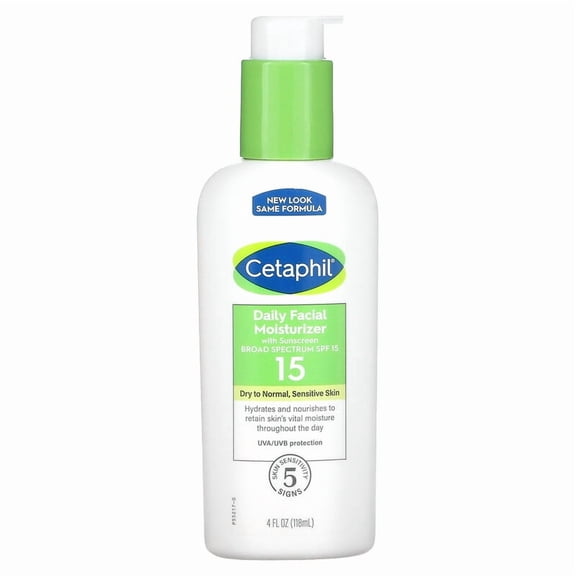 Cetaphil, Daily Facial Moisturizer, SPF 15, 4 fl oz Pack of 3