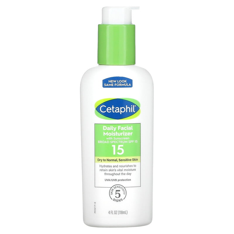 Cetaphil, Daily Facial Moisturizer, SPF 15, 4 fl oz