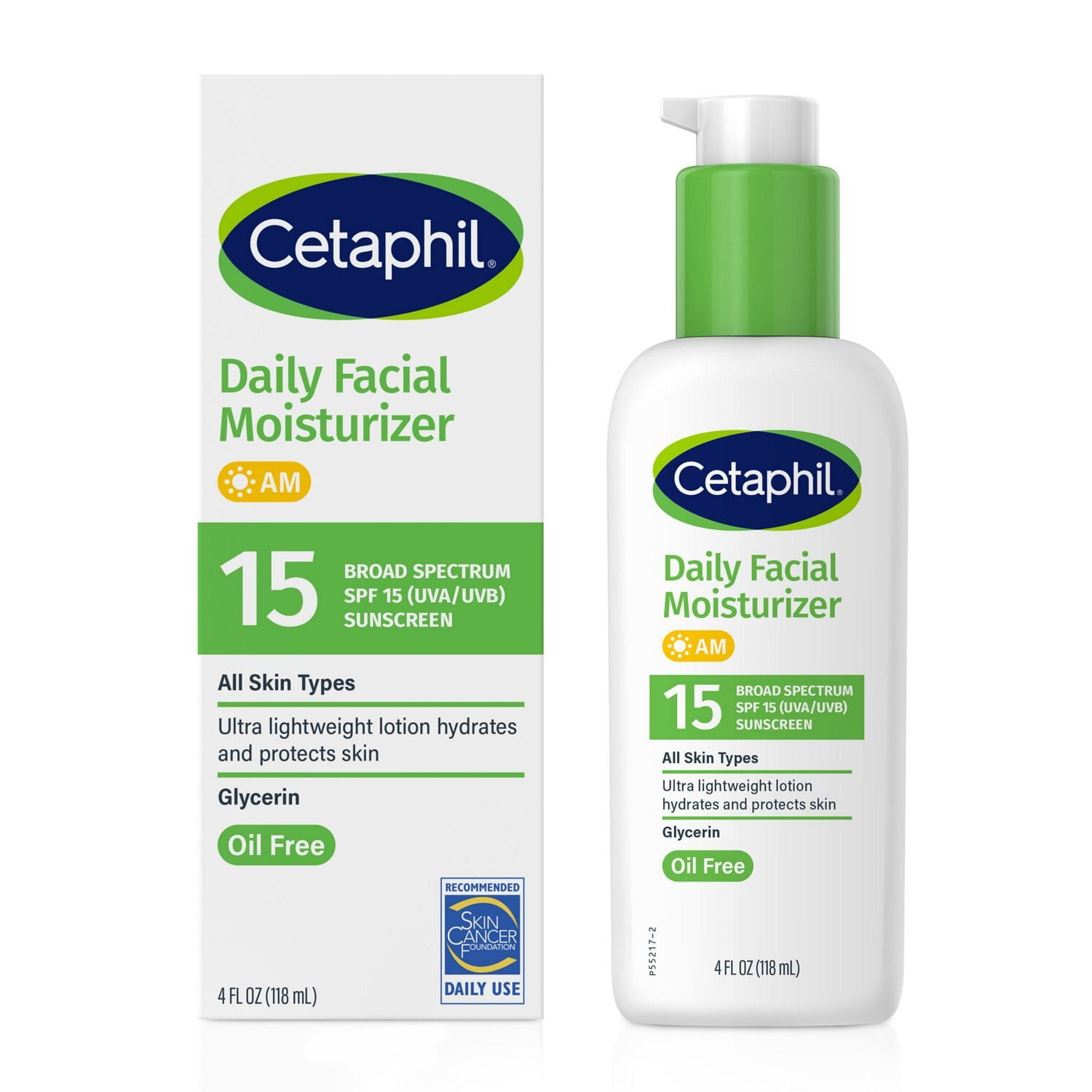 Cetaphil Daily Facial Moisturizer SPF 15 4 oz (Pack of 2)