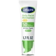 Cetaphil Daily Facial Moisturizer for All Skin Types, with Sunscreen SPF 50 1.7 oz