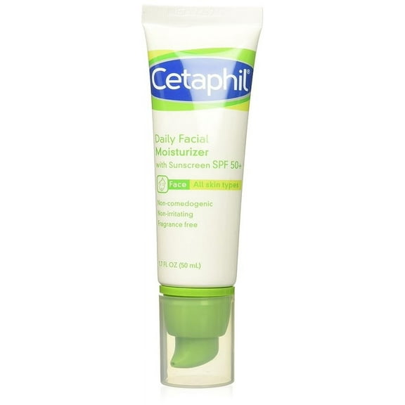 Cetaphil Daily Facial Moisturizer with sunscreen SPF 50+, 1.7 oz