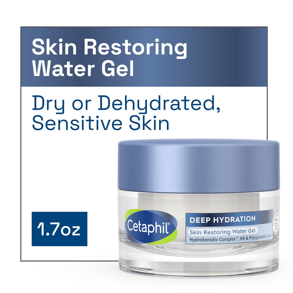 Cetaphil Deep Hydration Skin Restoring Water Gel Face Moisturizer, 72