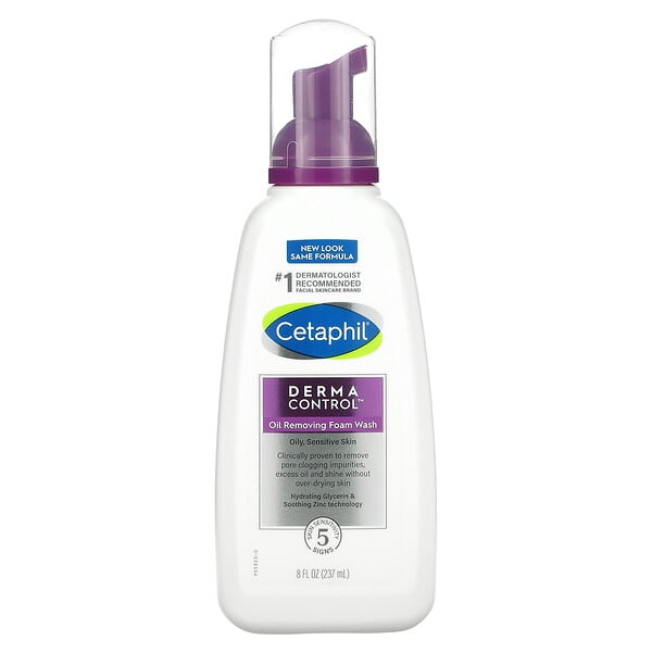 Cetaphil, Derma Control, Oil Removing Foam Wash, Oily, Sensitive Skin