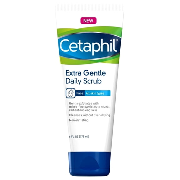 Cetaphil Extra Gentle Daily Scrub 6 oz (Pack of 2)