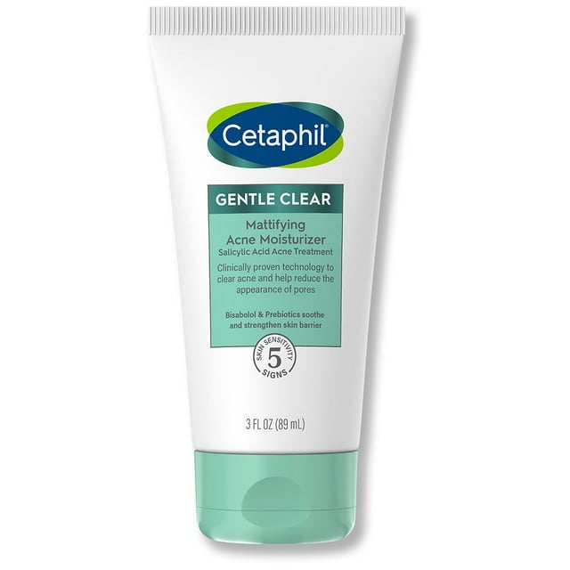 Cetaphil Face Gentle Clear Mattifying Acne Moisturizer 0.5 Salicylic
