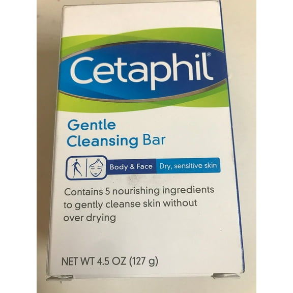 Cetaphil Gentle Cleansing Bar For Dry/Sensitive Skin 4.50 Oz (Packs Of 7) - Pack Of 1