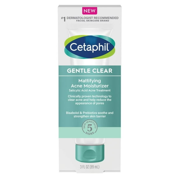 Cetaphil Gentle Clear Acne Moisturizer Mattifying 3oz (Pack of 3)