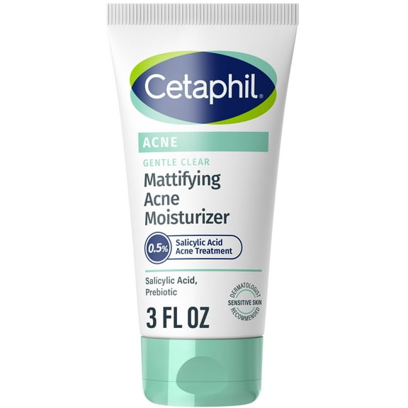 Cetaphil Gentle Clear Mattifying Acne Moisturizer With Salicylic Acid, 3 fl oz