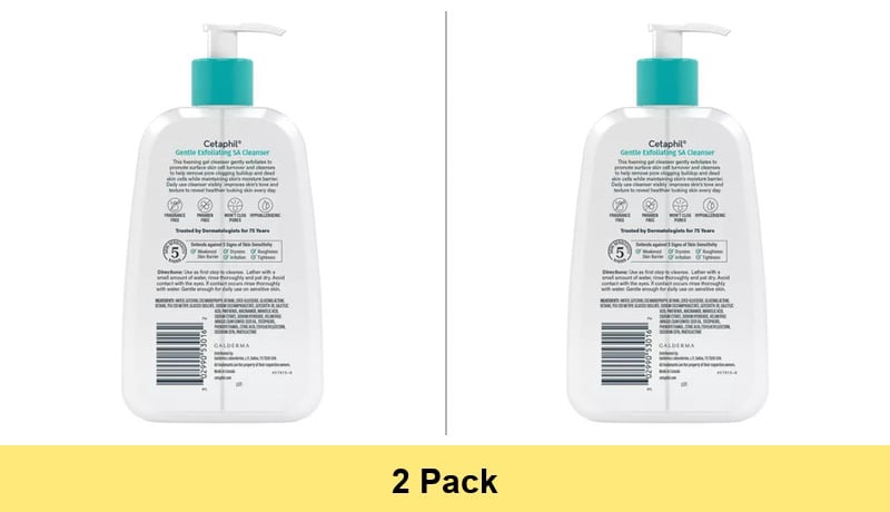 Cetaphil Gentle Exfoliating SA Lotion with Salicylic Acid, Mandelic Acid & Gluconolactone 8 fl oz - 2 Pack