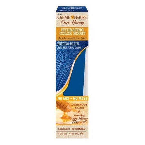 Creme Of Nature Pure Honey Color Boost Indigo Blue, 3 Oz