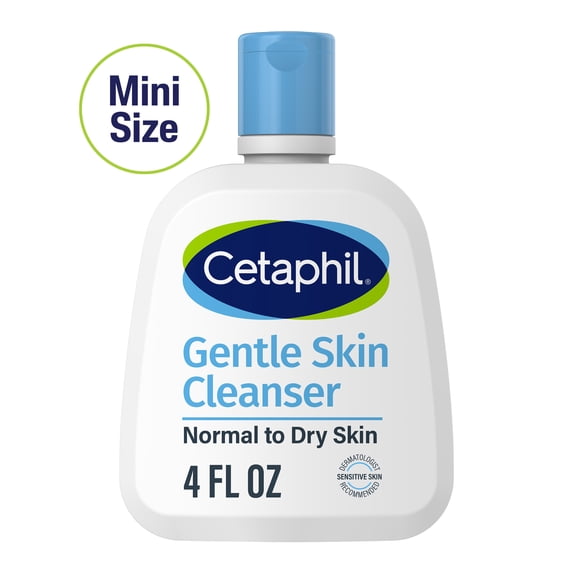 Cetaphil Face Wash Hydrating Gentle Skin Cleanser for Dry to Normal Sensitive Skin, 4 fl oz