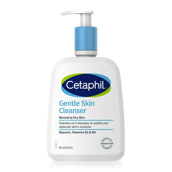 Cetaphil Gentle Skin Cleanser for All Skin Types 16 Fl Oz (Pack of 3)