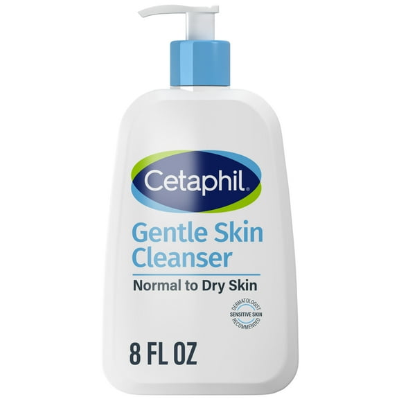 Cetaphil Gentle Skin Cleanser for Dry to Normal Sensitive Skin, 8 oz