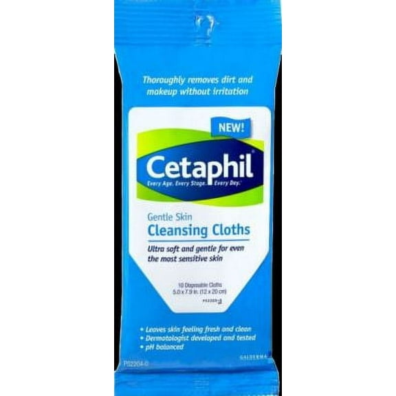 Cetaphil Skin Cleansing Cloths, 10 ea