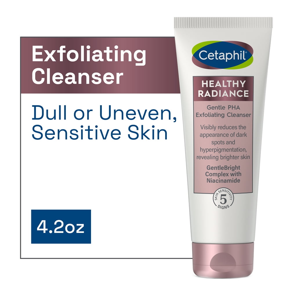 Cetaphil Healthy Radiance Gentle Exfoliating Cleanser, Visibly Reduces