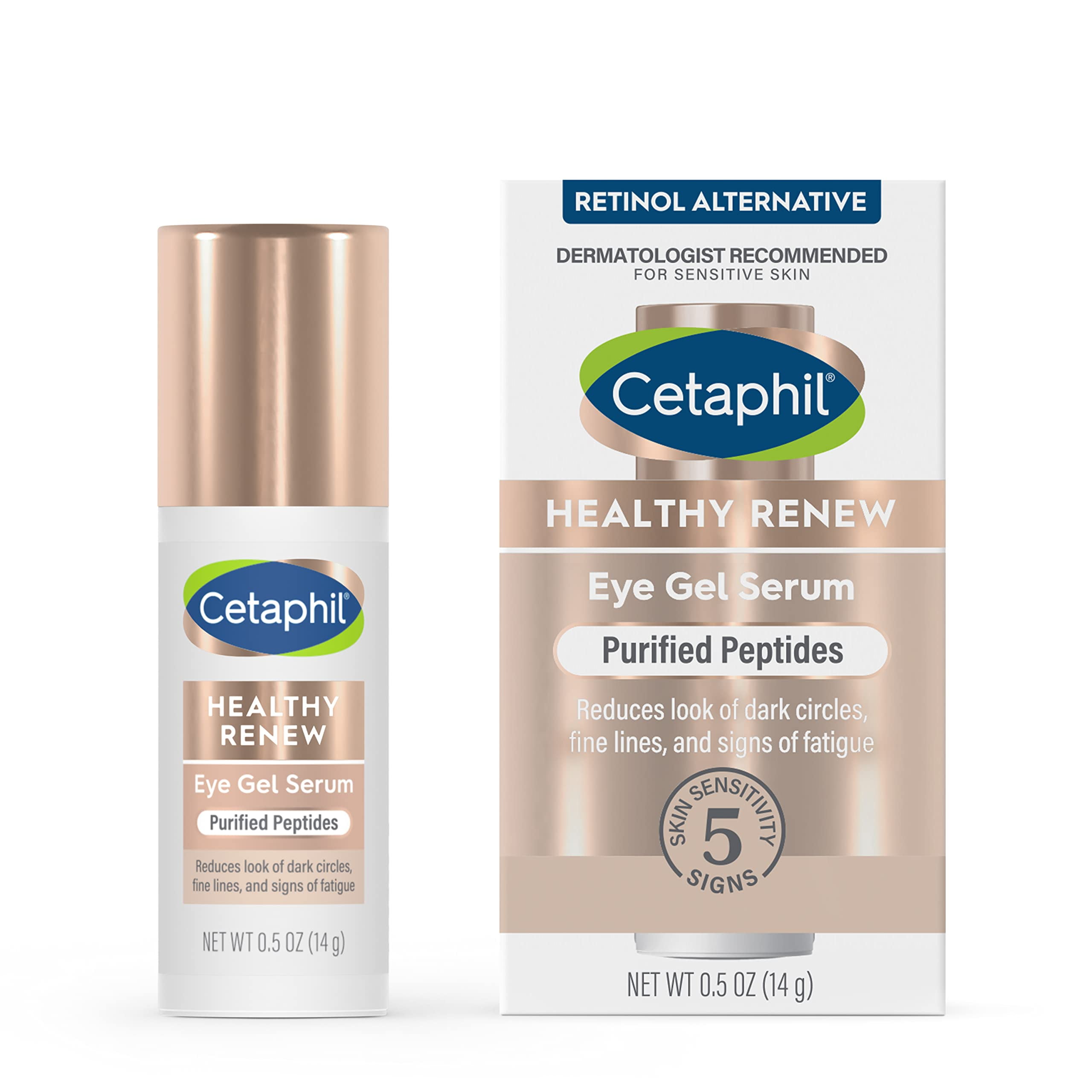 Cetaphil Healthy Renew Hydrating Eye Gel Serum 0.5 Oz 24Hr Under Eye