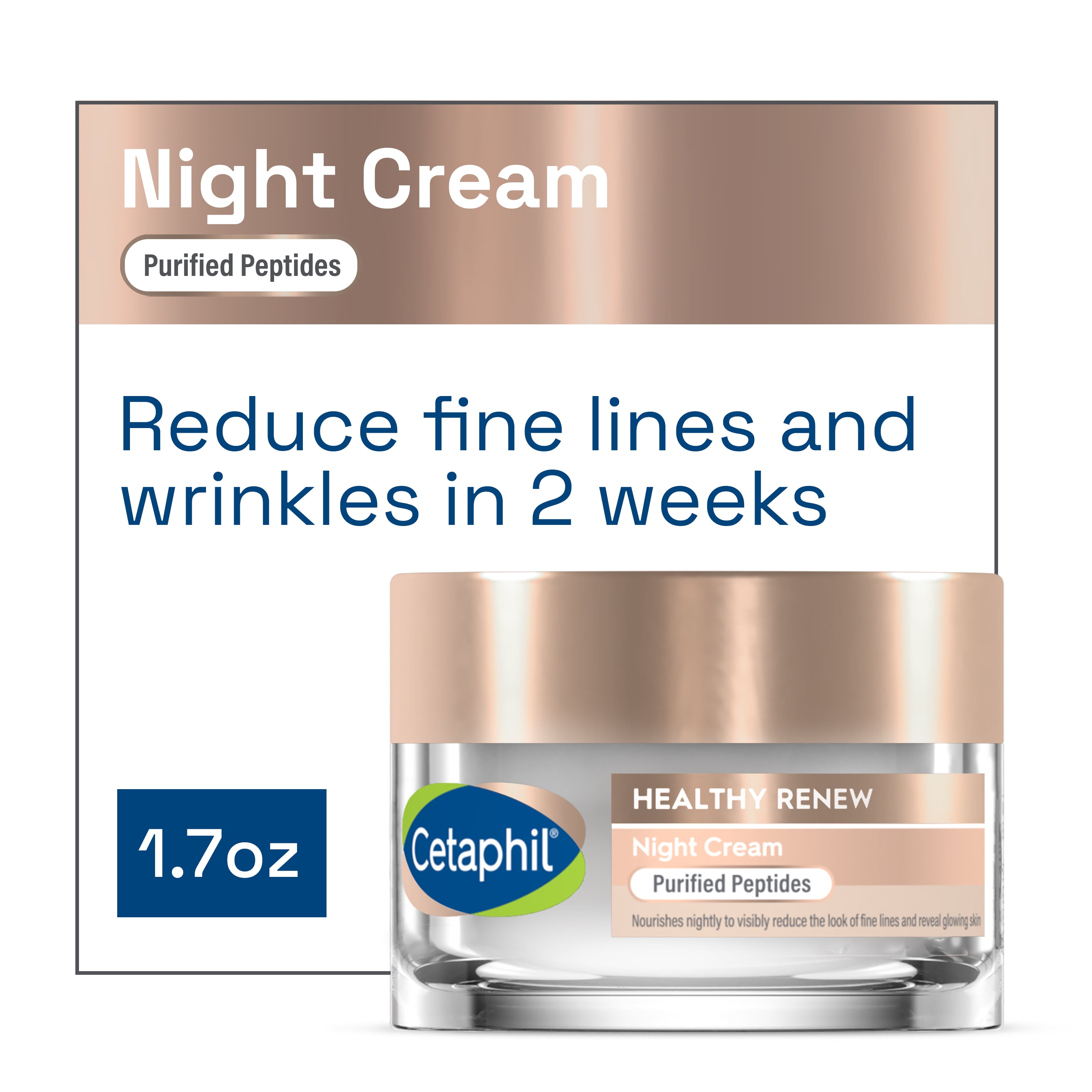 Cetaphil Healthy Renew Night Cream, AntiAging Face Moisturizer for