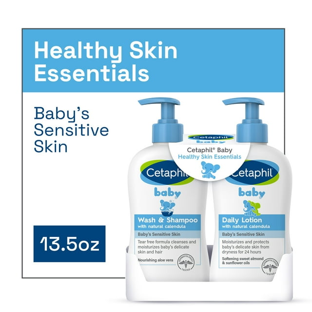 Cetaphil Healthy Skin Essentials Set, Contains Baby Wash & Shampoo and